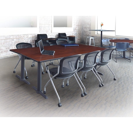 Regency Nesting Chairs, 23 W 22 L 33 H, Metal, Fabric Seat 2309BK